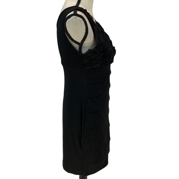 Enfocus Studio Sleeveless V Neck Sheath Dress - Black - size 6 - Picture 2 of 7